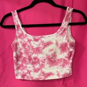 cropped tie dye top